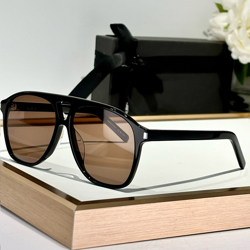 Sunglasses for Women Men SL596 Classic Pilot Sunglasses Fashion Retro Luxury UV Protection Acetate Sunglasses UV400 With Box