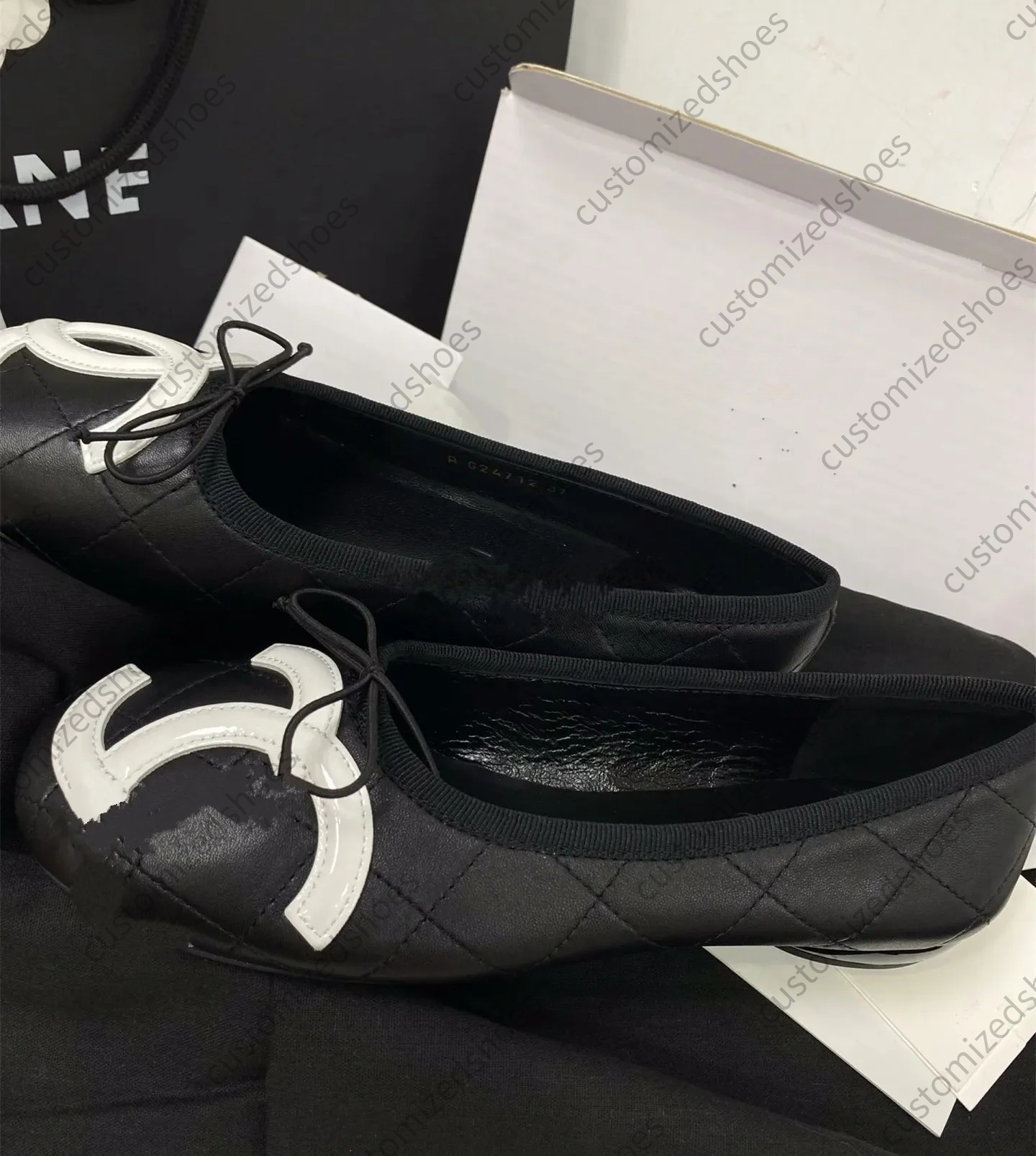 ballet flat designer shoe womena s shoe loafer me 2025 Paris Women Quilted Genuine Leather Slip on Ballerina Round Toe Ladies brands Shoes De Mujer chan ch Shoe torys