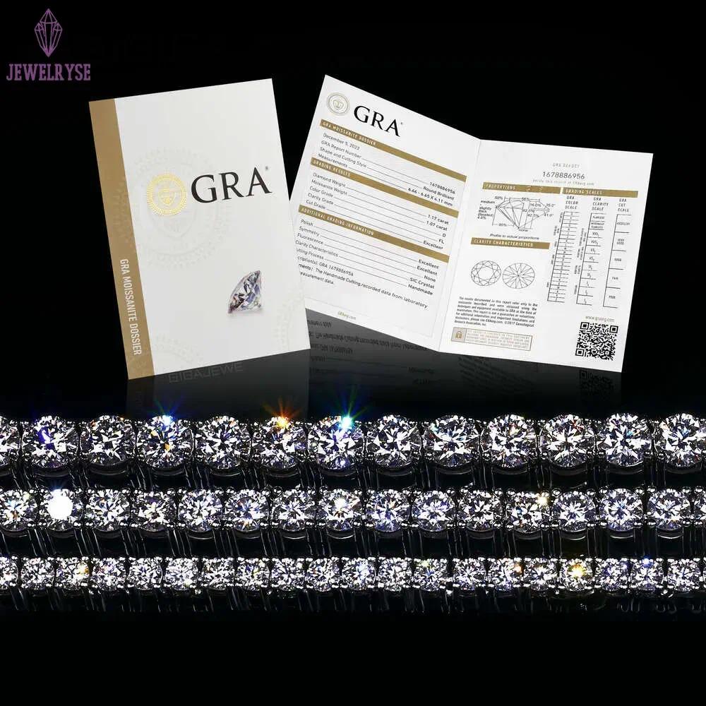 The most affordable Sier by testing VVS Moissanite Chain Hip Hop Indian tennis necklace for men and women