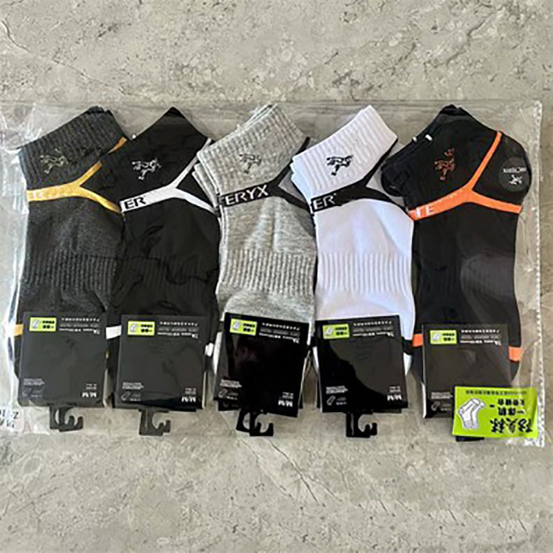 Sports Sweat Men's Socks Designer Absorbent Summer Breathable Soft Comfortable Sport Style Letter Printed One Sizes