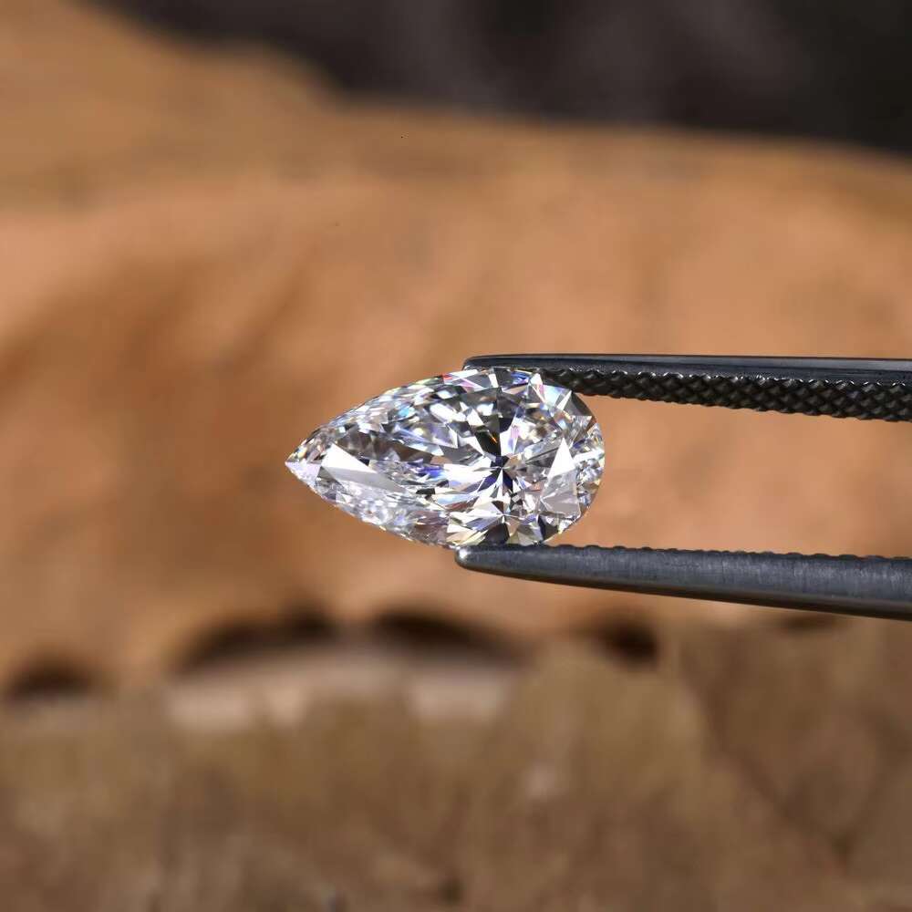 Speedin High Quality 0.5ct-2ct Pear Brilliant Cut HPHT CVD Lab Grown Diamond IGI Certified for Jewelry Setting
