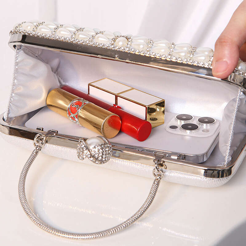 New Tassel Evening Bag Paired With Dress Style Sparkling Diamond Handbag
