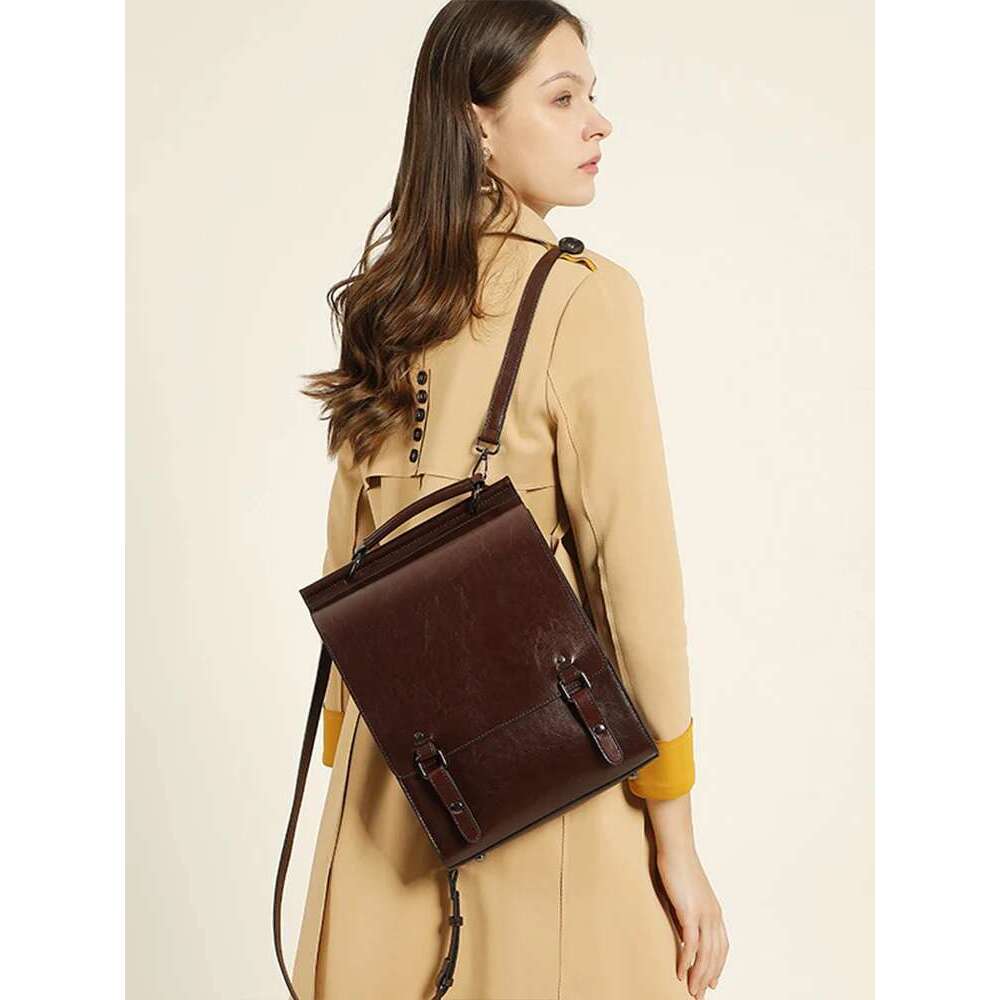Zency Women S Trend Retro A Backpack Preppy Style Student Satchel Laptop School Office Ladies Bags Bag Bag