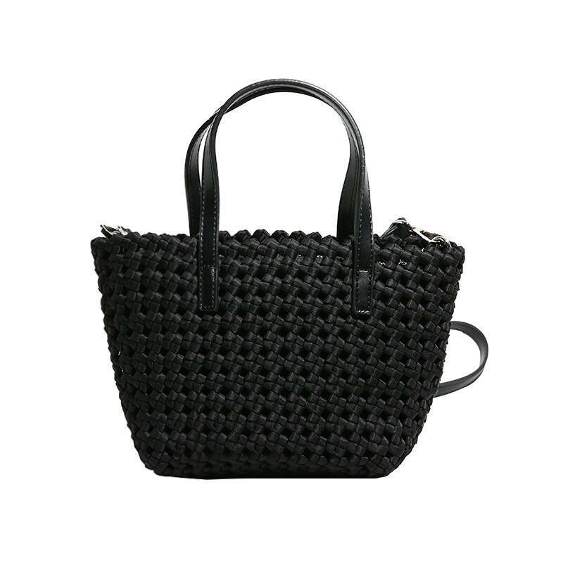 Ins Style Resort Beach Bag Weaving Straw Woven Bag For Women New Summer Shoulder Vacation Beach Tote Bag Large Capacity KQ