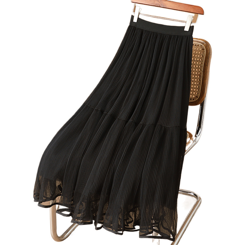 XX8140 High quality French style fairy temperament skirt female summer 2025 new style organza princess