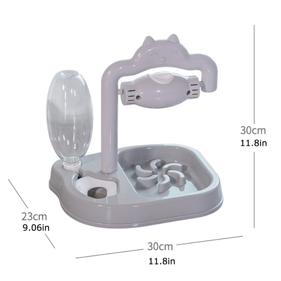 Hot Sell Two In One Pet Feeders Dogs Cats Dispenser Automatic Food Bowls Water Bottles Free Shipping