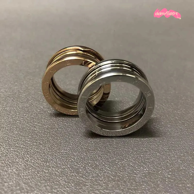 Fashion Spring Rings For Women Stainless Steel Couple Men Casual Finger Ring Designer Luxury Trendy Hip Hop Party Jewelry GiftW251017 ddmysept