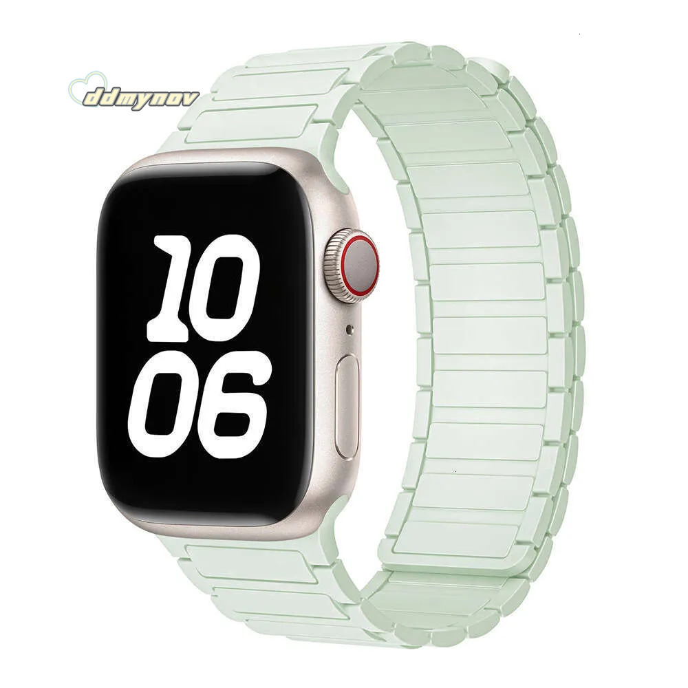 Same Style Compatible with S9 iWatch 10 Strap Apple Watch 8 Magnetic Silicone Ultra ddmynov