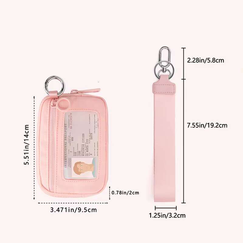 DHGadgets Latest Design Small Pink Polyester Transparent Waterproof Outdoor Portable Purse For Women
