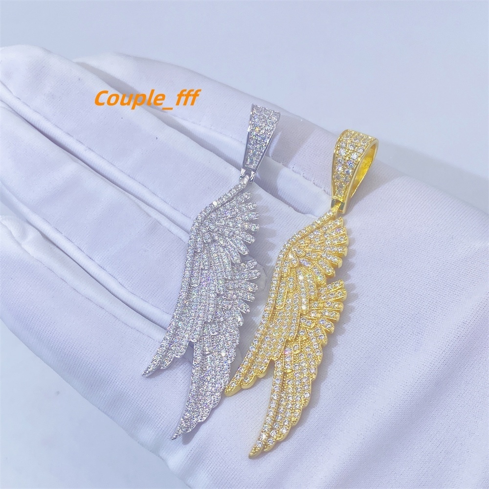 Hot Sale Mens Necklace Hip Hop Rapper Bling Silver Gold Plated Vvs Moissanite Jewelry Pendant