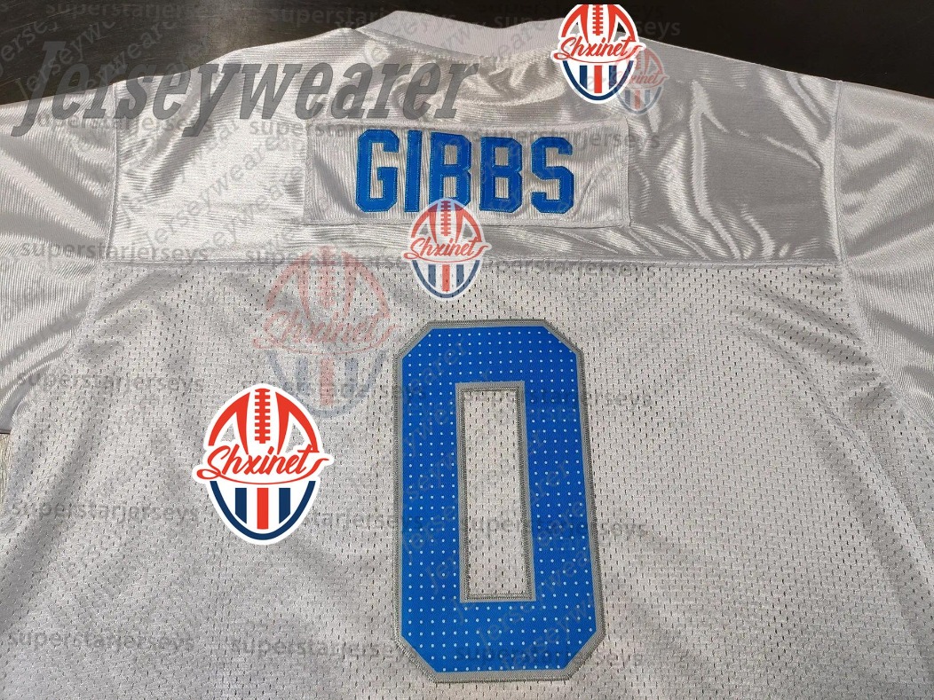 Wholesale Cheap 26 Jahmyr Gibbs Football Jersey St. Brown Jared Goff Hooker Jackson Montgomery Reynolds Custom Jerseys Support Custom Mix Order