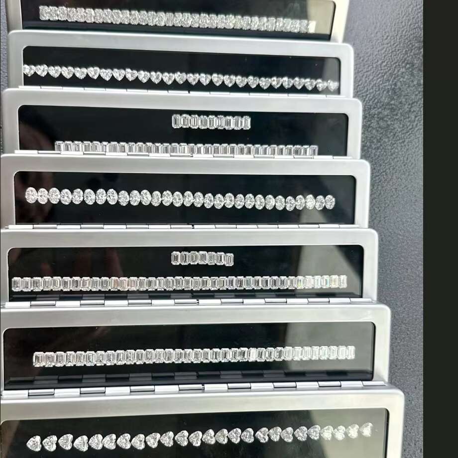 Emerald Cut Tennis Chain Lab Grown Diamond 3mm 4mm 5mm 10k/14k/18k Oval Cut Real Gold Tennis Bracelet with Lab Diamond CVD