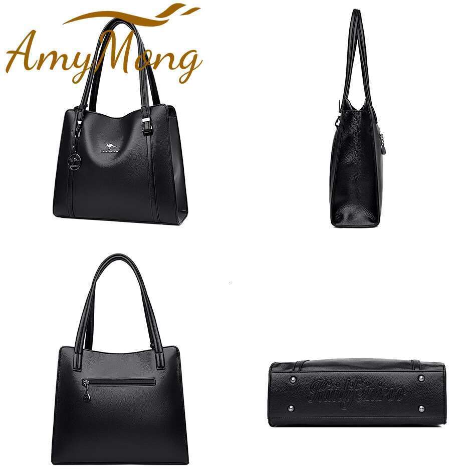 Genuine Brand Leather Handbags Purses For Women Vintage Shoulder Tote Bag Designer Ladies New Large Capacity Sac A Main Bag