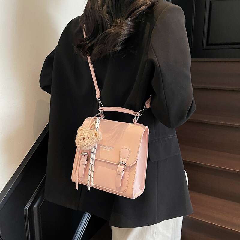 College Style Yuezi for Women 2025 New Trendy Fashion Simple Student Backpack Versatile Leisure Travel Bag
