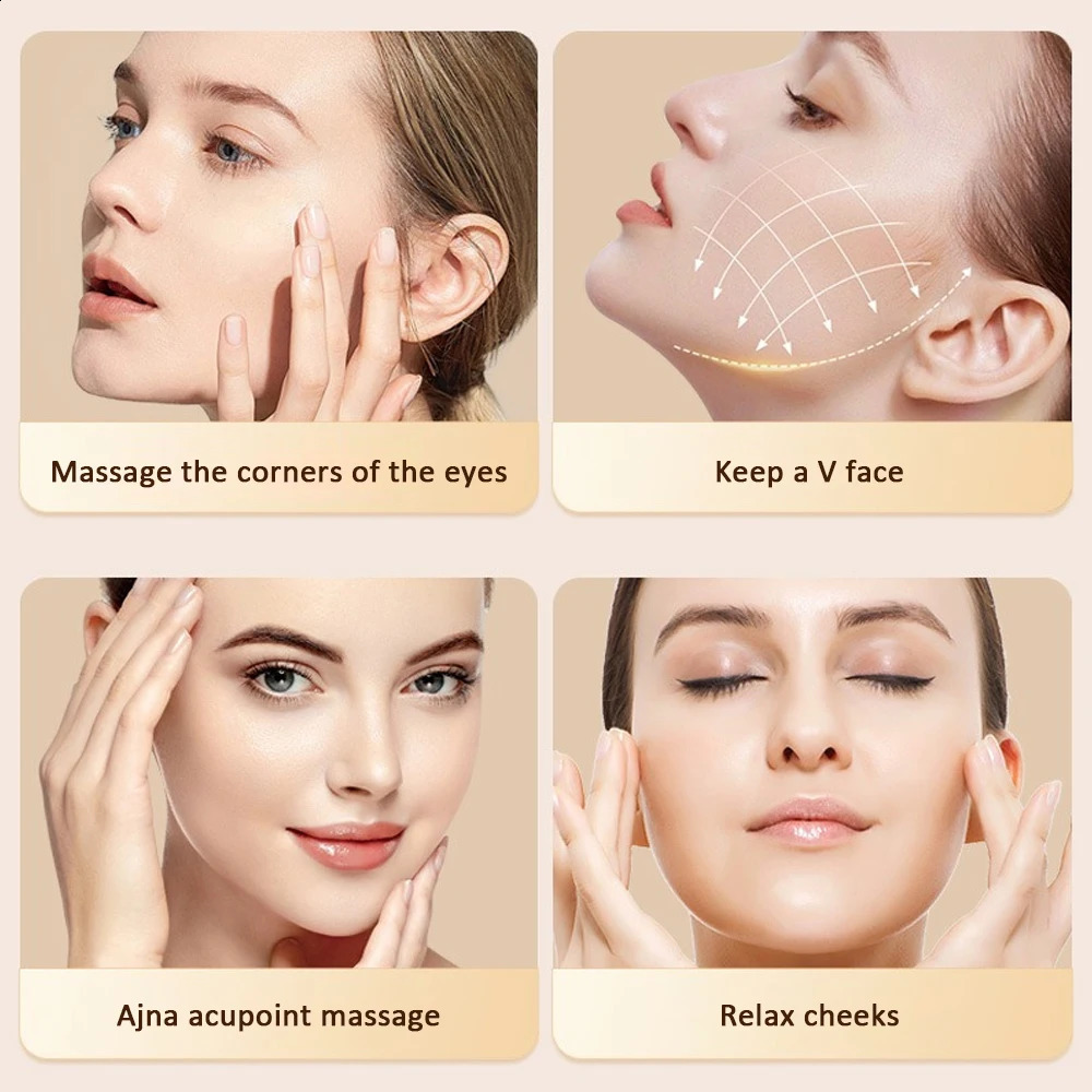 Nose Face Massager High Frequency Ultrasonic Pulse Infrared Vibration Nose Bridge Shape Jade Warm Scrape Beauty V Face 250418