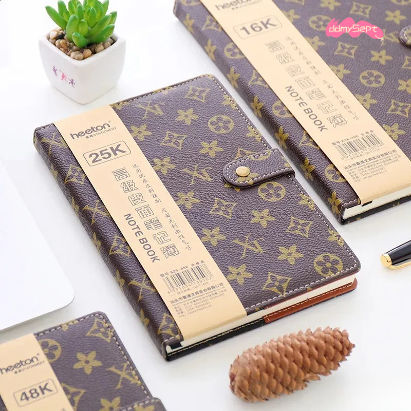 wholesale Wholesale Diary Book A5 Fashion B5 Notebook Hard Surface Copy 25K Notepad Small Portable A6 Office With Buckle Business ddmysept