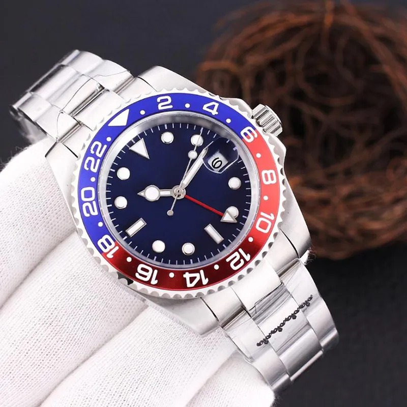 Designer watch mens automatic watches high quality 40MM movement montre de luxe sapphire waterproof stainless steel ceramic bezel reloj orologio