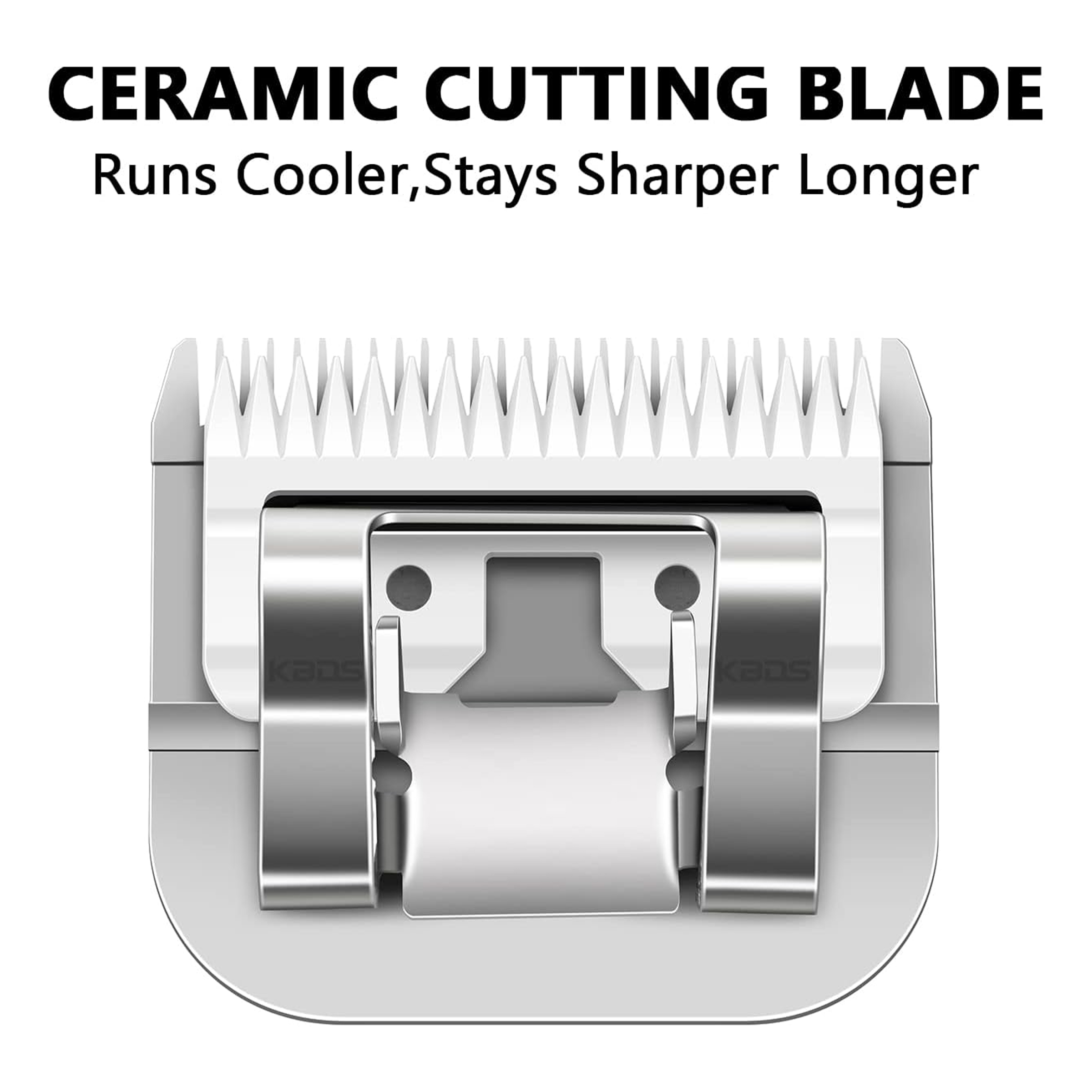 KBDS 10# Ceramic Detachable A5 Pet Dog Grooming Clipper Blades (1/16" - 1.5mm),Compatible with Most Andis,Oster A5 Wahl KM Series Clippers(Custom