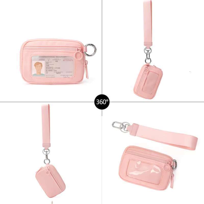 DHGadgets Latest Design Small Pink Polyester Transparent Waterproof Outdoor Portable Purse For Women