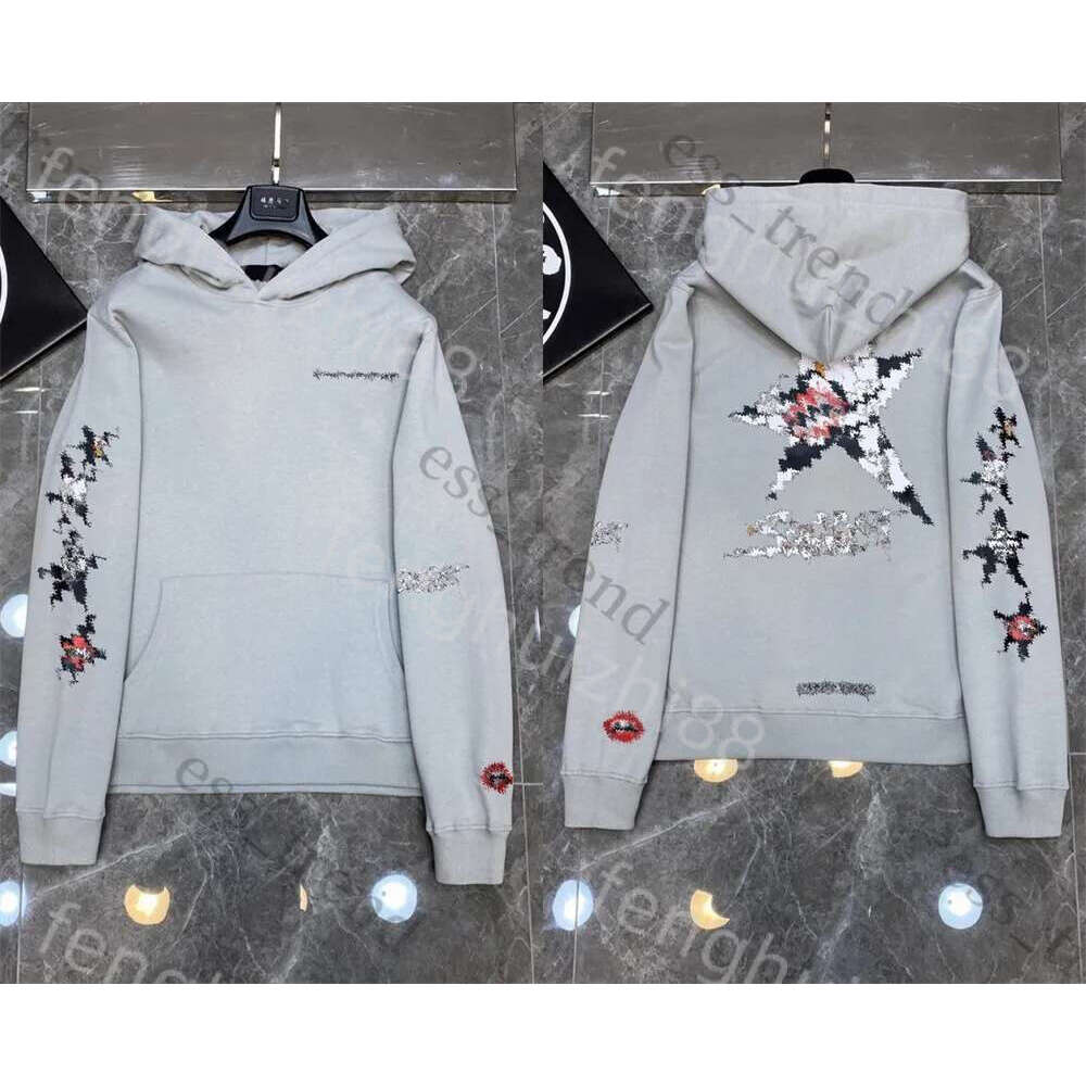 Chrome Hoodie Men Designer Hoodies Sweatshirts Hooded Long Sleeves Jackets Loose Cotton Coat Mens Woman High-Quality Black White Streetwear Ec8