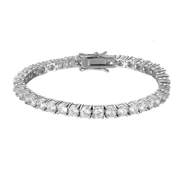 Luxury Moissanite Jewlery Tennis Bracelet Moissanite Diamond Tennis Bracelets 925 Silver Moissanite Tennis Bracelet