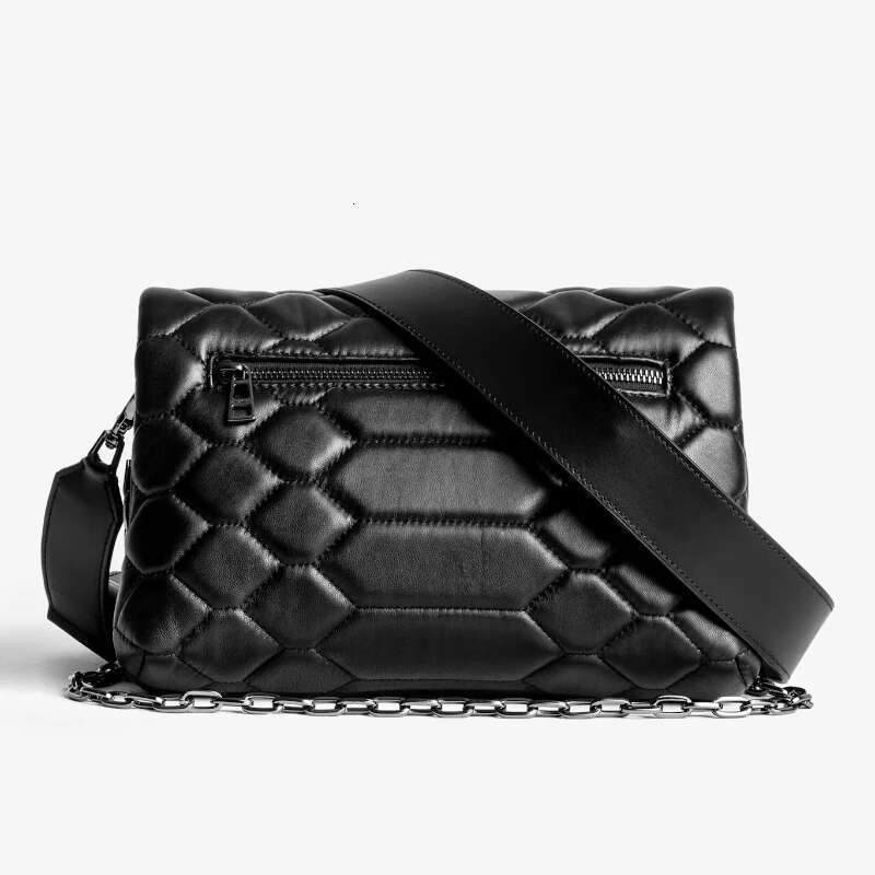 New Vintage Women Wing Large Capacity Black Leather Shoulder Stylish Design Casual Outdoor Ladies Envelope Bag