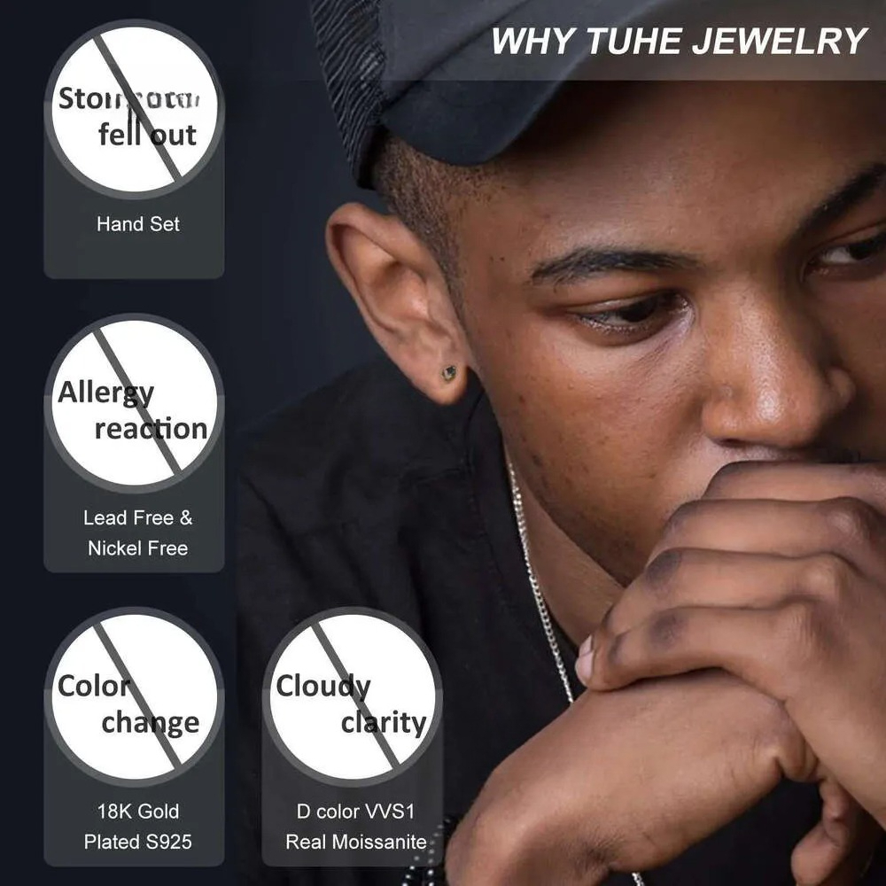 Necklace Moissanite Boutique jewelry 3mm 5mm sier VVS moissanite dia Cluster tennis chain mens and womens necklaces Free Shipping