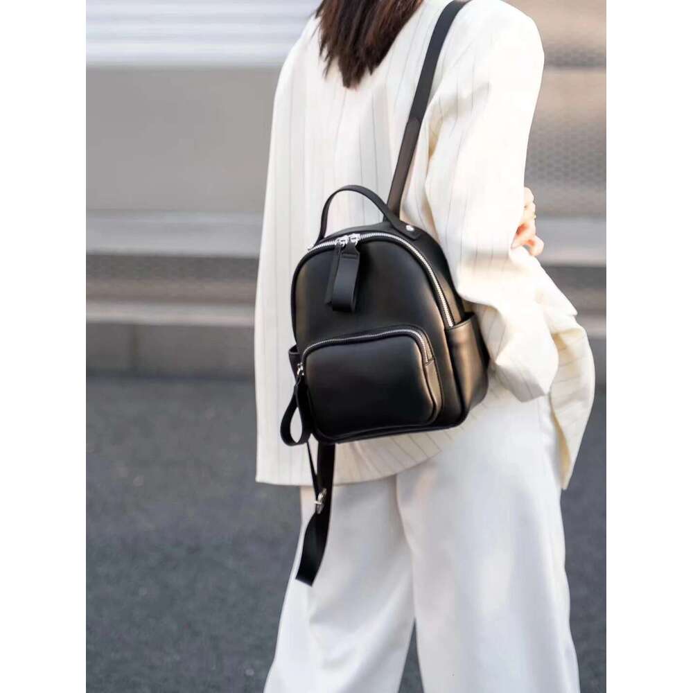 New Color Contrast Multifunctional Leisure Light Double Shoulder Fashion Japanese And Korean Small Backpack Designer's bag Designer's bag