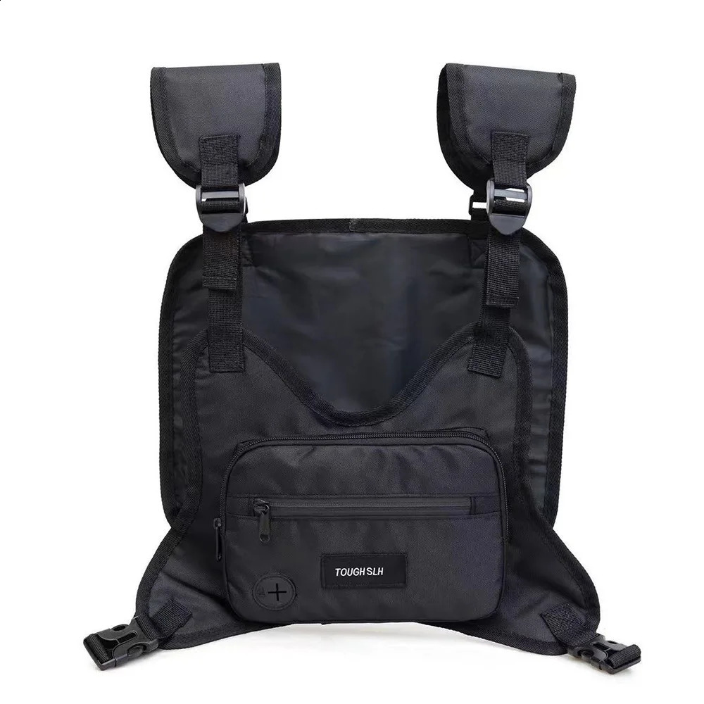 Chest Bag Hip Hop Streetwear Fashion Tactical Package Multifunctional Large Capacity Sports Casual Tactical Vest Bags Waterproof R250423