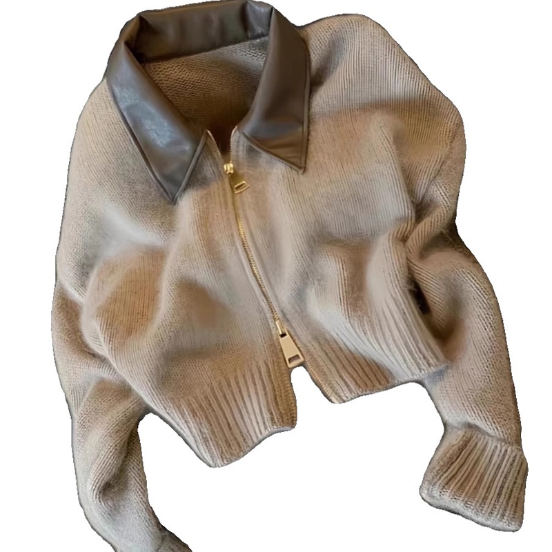 Designer Knitted sweater free shipping Autumn sweater knitted sweater new women's top early autumn innerwear base layer black khaki beige uniform
