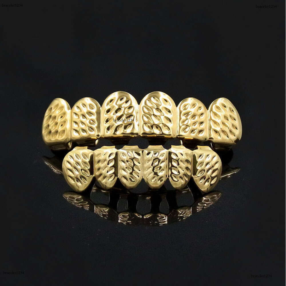 Hiphop Grillz men and women Ice out VVS Moissanstone hip Hop Halloween Ball Gold set Wolf costume Free delivery
