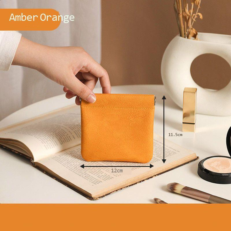 Simple Lipstick Makeup Storage Bag Women Fashion Portable Mini Key Jewelry Cosmetic Organizer Pouch Handbag Pu Small Bags Gift R250423