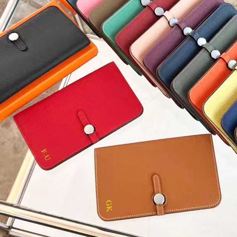 Design Woman 100% Genuine Leather Lady Card Holder Custom Letters Fashion Coin Purse Personalize Phone Wallet