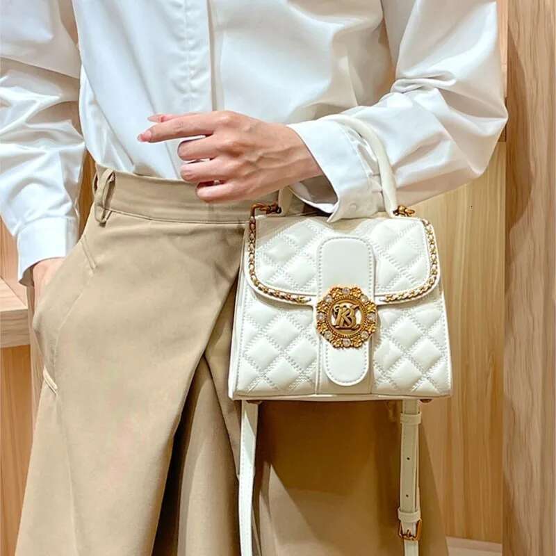 Women S Handbag New Autumn And Winter High End Texture Designer Light Dia Grid Single Shoulder Crossbody Bag Bag