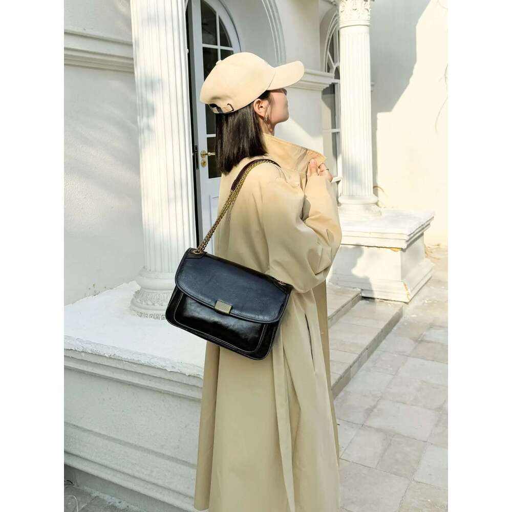 Designer Bag 2025 Handbags Female Crossbody Tofu Small Square Shoulder Bag Women Bags New Fashion 2025 Genuine Cowhide Leather Satchel Luxury Bag