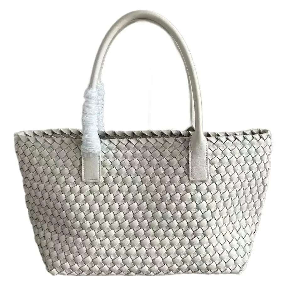 Designer's bag Large Capacity Edited Cow Leather Woven Fashionable Soft Commuting Tote For Women With Wings And Mother Bag