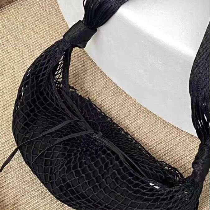 Ins Style Resort Beach Bag Spring Summer New Hollow Weaving Large Capacity Tote Bag Niche Design Seaside Vacation Style Beach Horn Bag KQ