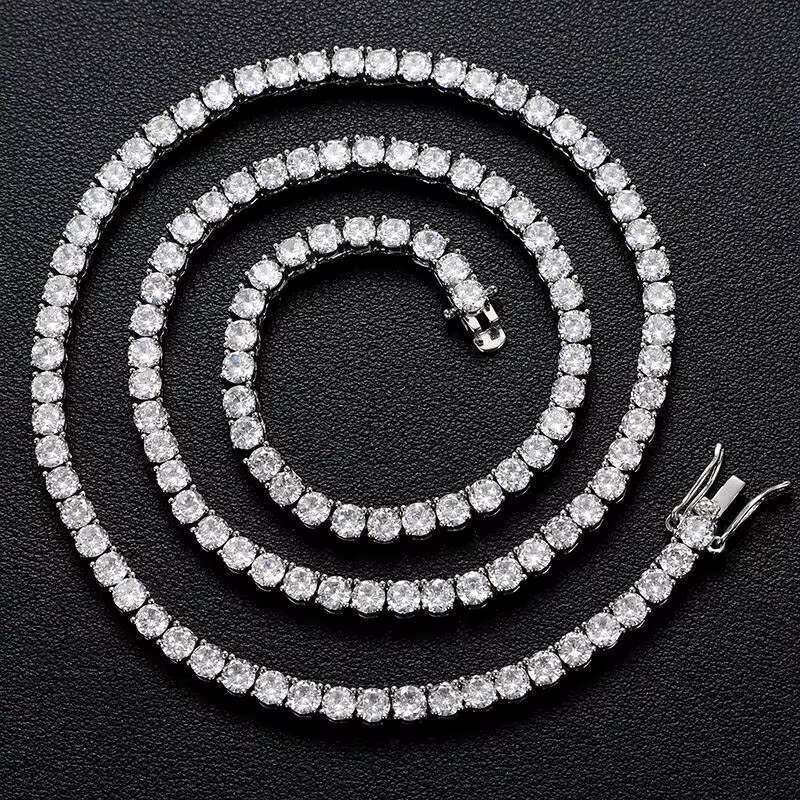 Wholesale Lab Grown Diamond Jewelry 14K/18K Solid Gold Lab Grown Diamond Tennis Necklace