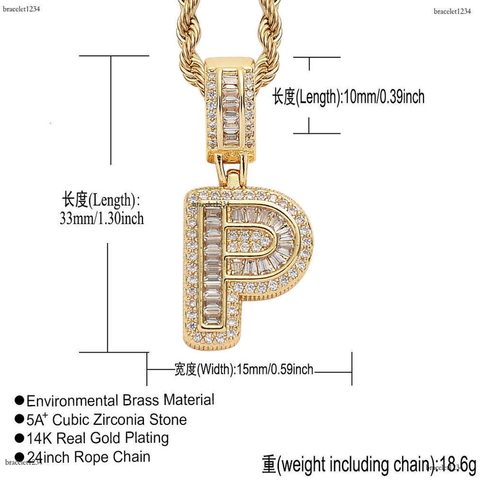 Hip Hop personalized rock candy alphanumeric combination pendant T square Ice out VVS Moissamite necklace for men and women Free delivery