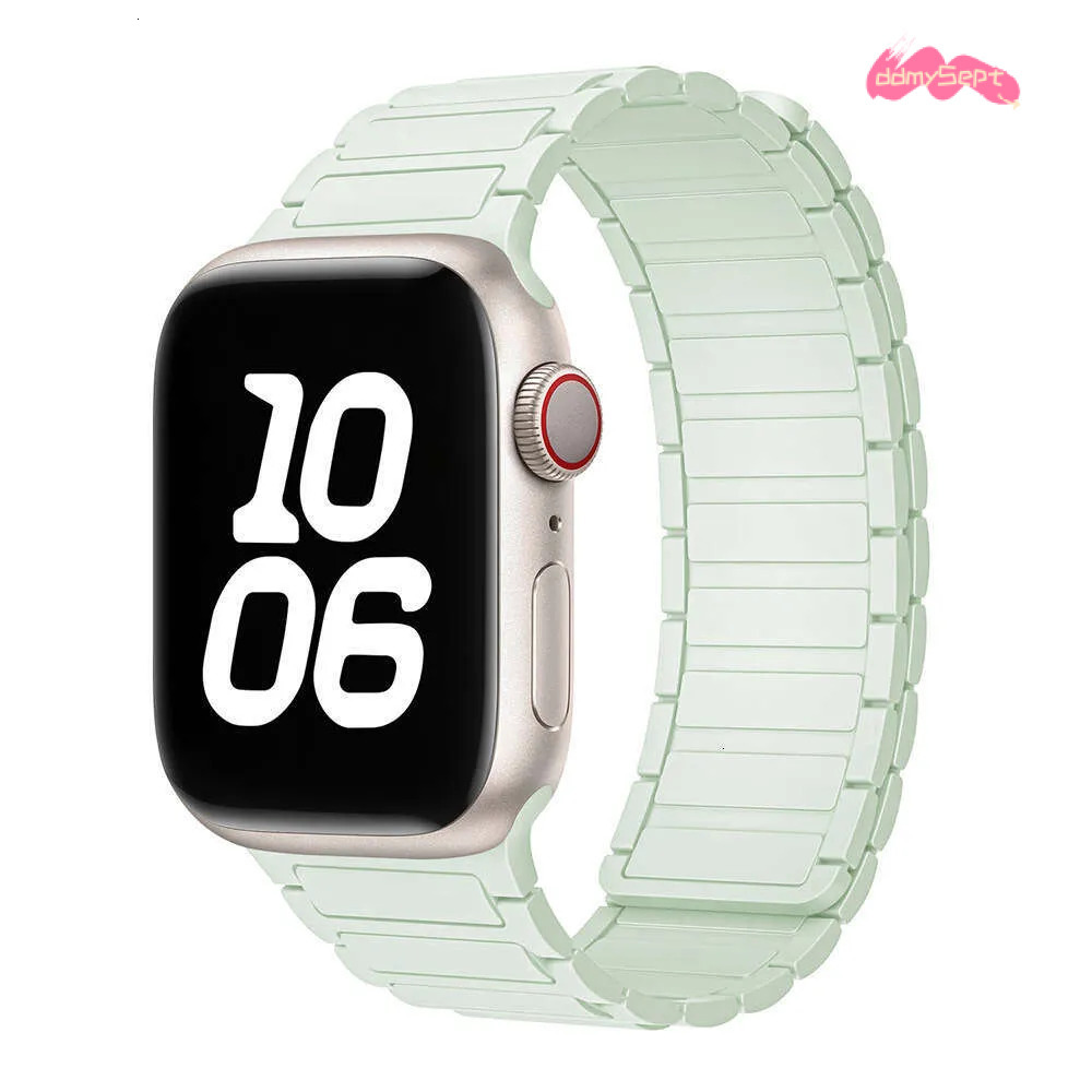 Same Style Compatible with S9 iWatch 10 Strap Apple Watch 8 Magnetic Silicone Ultra ddmysept