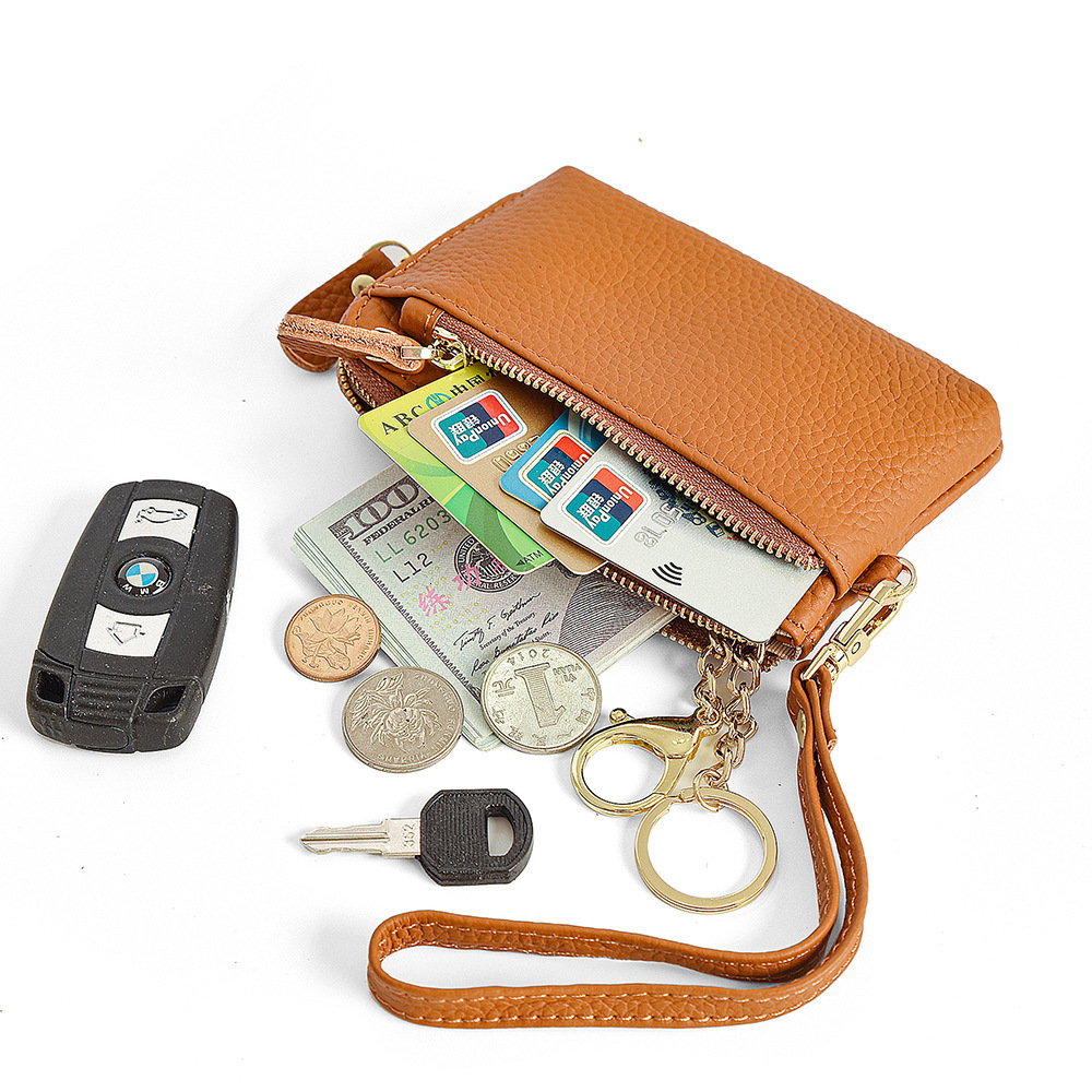 Designer Wallet Japanese Genuine Leather Women S Fashion Zipper Coin Handheld Small Bag Cowhide Zero Wallet Keychain Luxury Wallet Key Pouch