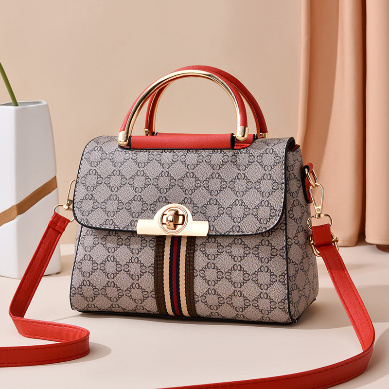 Cross-border high-end small bag women's bag new trendy fashion casual versatile Internet celebrity portable shoulder soft leather messenger bag d
