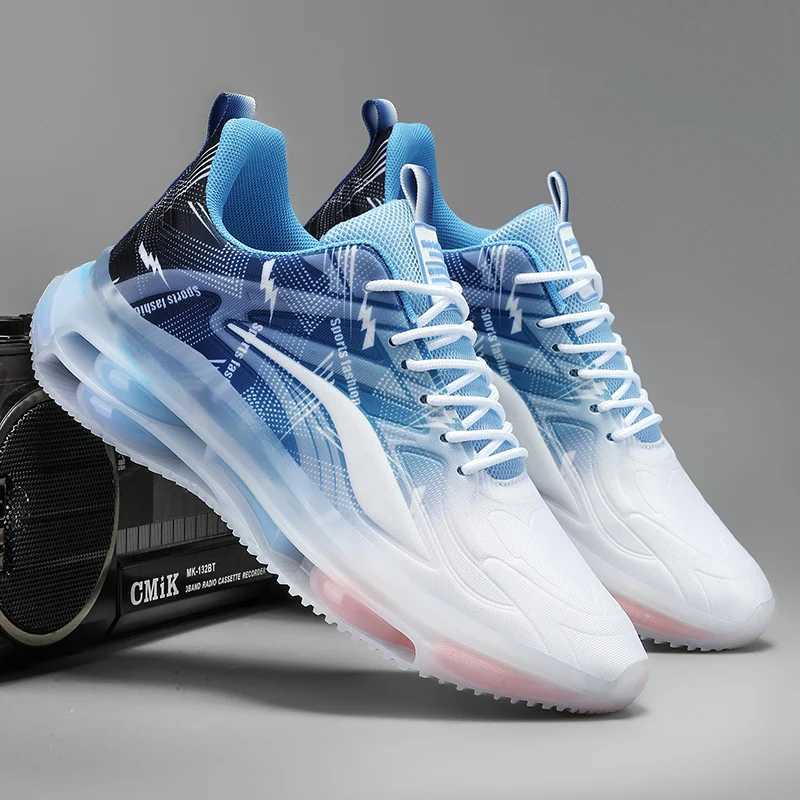 Mens fashionable basketball shoes with air cushion comfortable and non slip breathable and shock-absorbing suitable for mens outdoor activities Y25042
