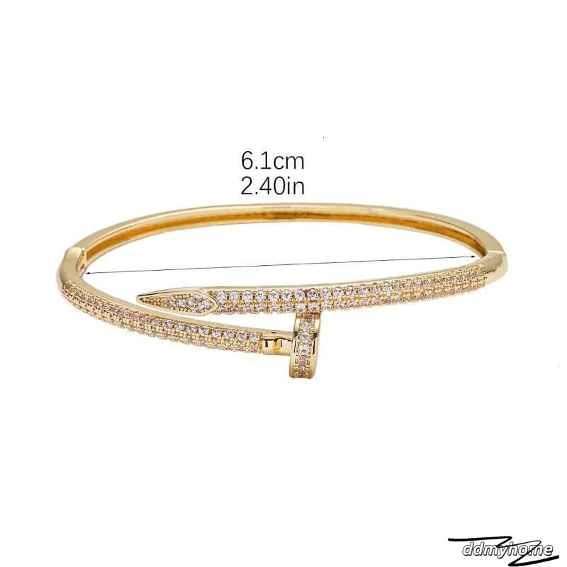 Bracelet Designer Bracelets For Women Luxury Jewelry Copper Plated With High-Quality Fashion Zircon Inlay Bangle Holiday And Vacation Gifts Ddmyhome