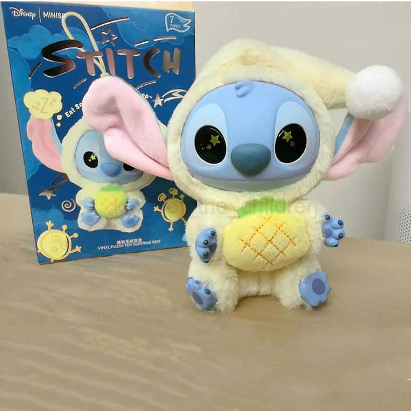 Disney Stitch Animals Party Series Blind Box Toys Cute Mystery Box Floating Fluffy Doll Decorative Gifts Authentic W20250423