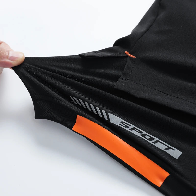 S9XL Large mens and womens sports and fitness shorts two pieces of ice silk for quick drying in outdoor running pockets 250414Z