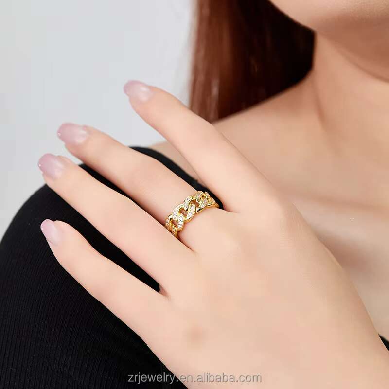 925 Silver Ring GRA Certificated Moissanite Jewelry Men Sparkle Iced Out Hip Hop Style Ring