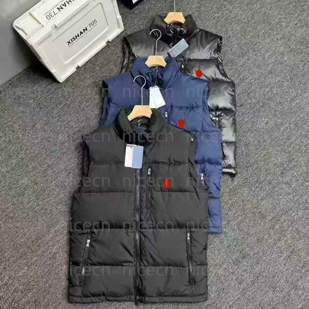 Men waistcoat designer vest men sleeveless down vest winter warm jacket women little horse embroidered warm vest coat designer casual coat XS-2XL