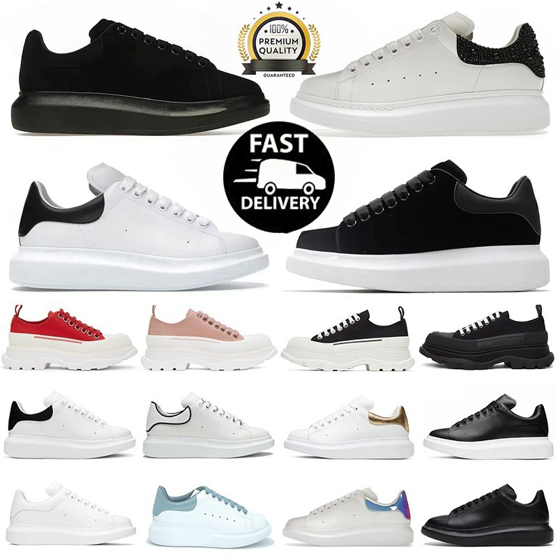 Designer Casual White Shoes Sneakers Espadrilles Sneakers Womens Flats Platform Shoes White Black Diamond Luxury Velvet Suede Women Lace Up Men