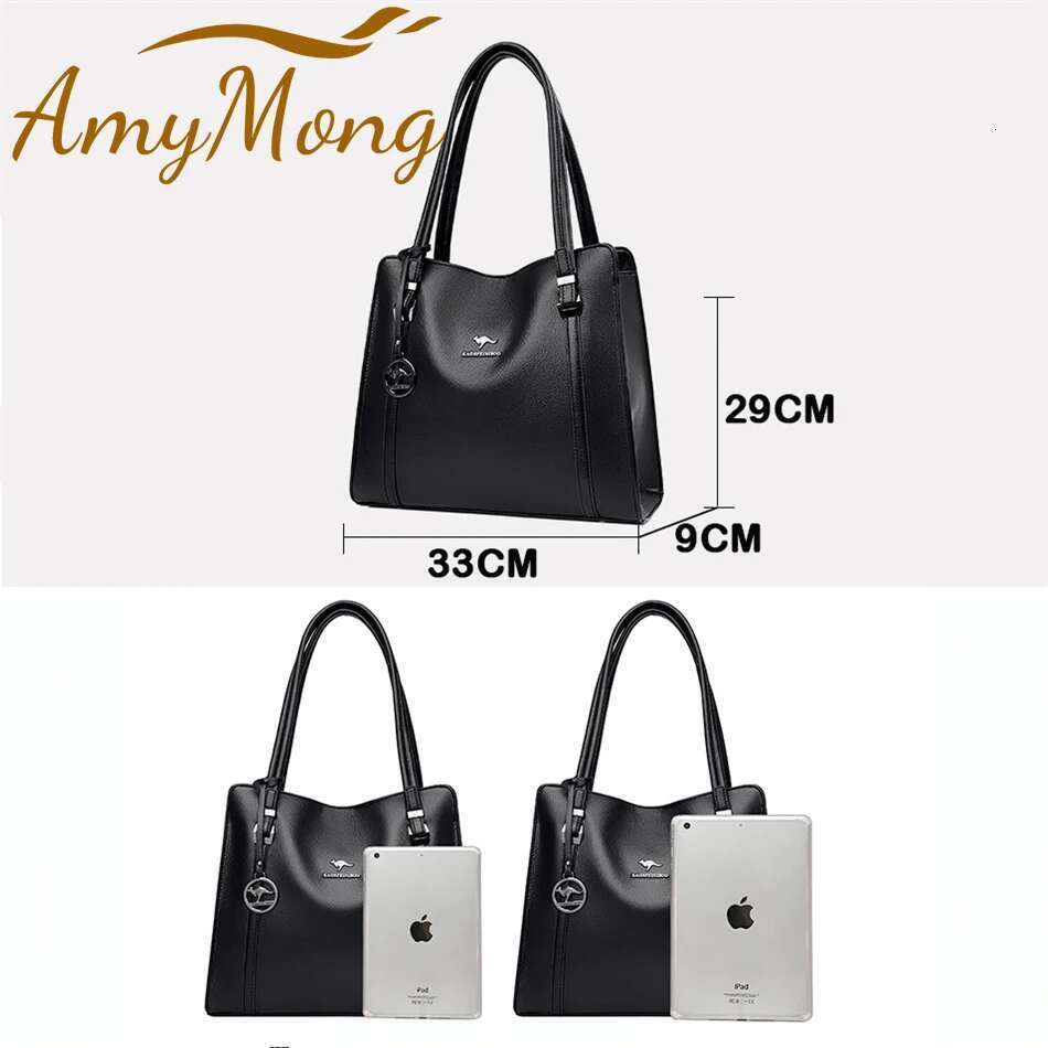 Genuine Brand Leather Handbags Purses For Women Vintage Shoulder Tote Bag Designer Ladies New Large Capacity Sac A Main Bag